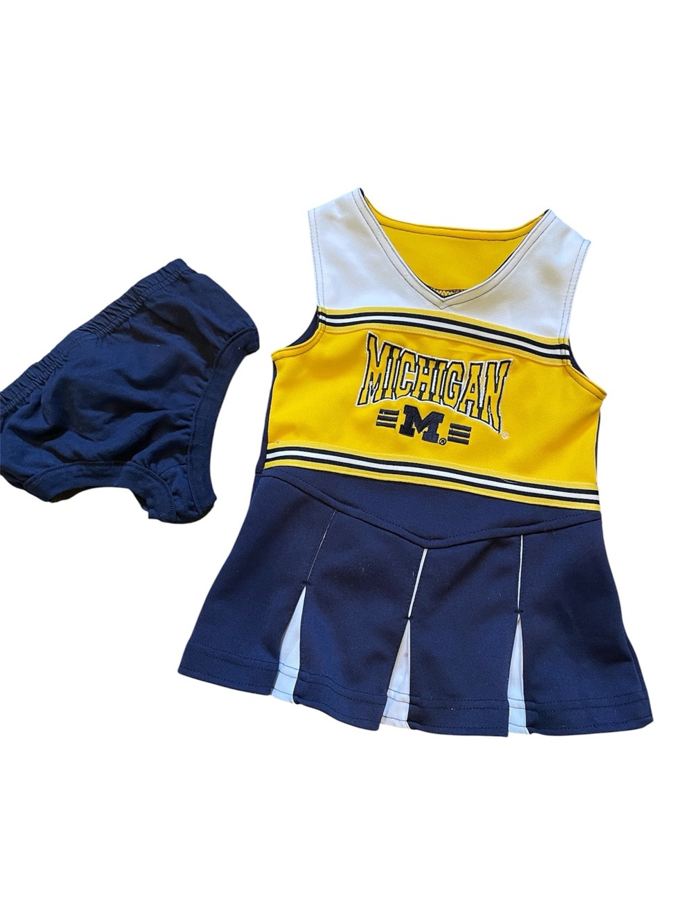 Collegiate University Of Michigan Cheerleading Dress 2T Costume